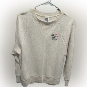 PINK Victoria's Secret Cream Sweatshirt